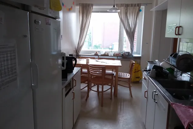 Picture of the kitchen at the five bedroom apartment at Klostergården