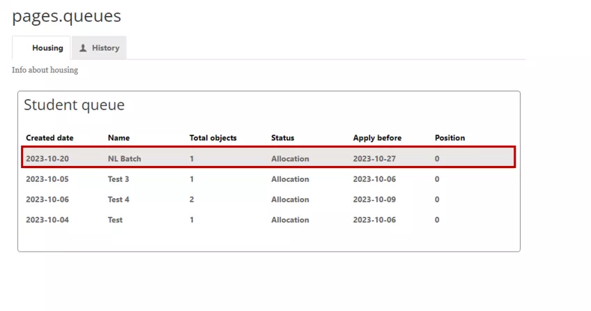 Picture of the application batch