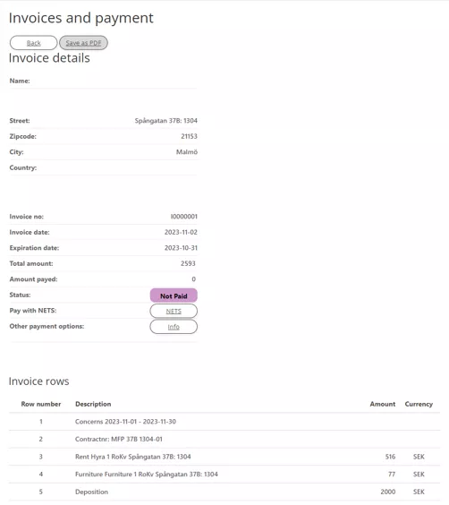 Invoices and payment 2 